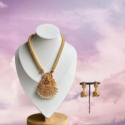 Golden Maa Laxmi necklace Set