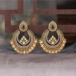  Regal Crescent Chandelier Earrings