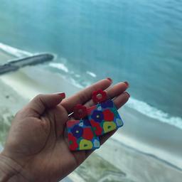 Multicolor Flower Earrings