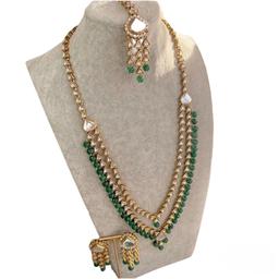 Emerald Green 2 layer necklace