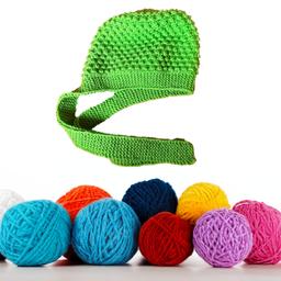 Handknit: Green Hat 